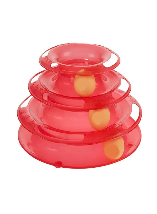 KittuPet 3 Layers Tower Track Roller Toy with Inside Colorful Balls, Built in Track Toys for Cats and Kittens - Image 1